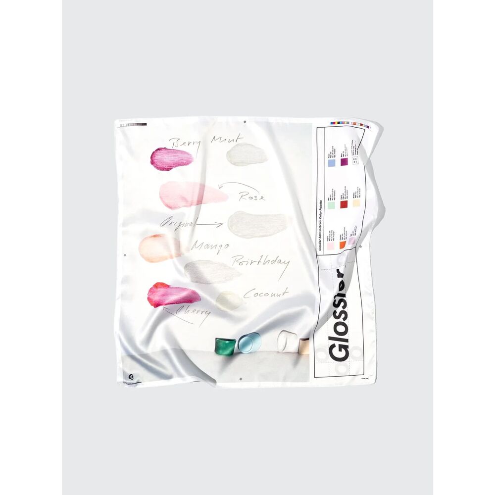 Glossier Limited Edition Balm Dotcom Holiday 2019 Scarf 21.25"× 21.25"